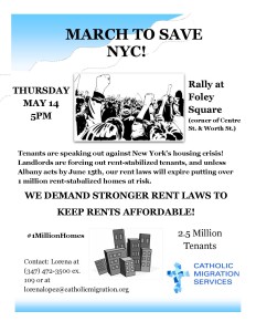 March to Save NYC Flyer