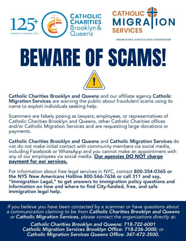 BEWARE OF SCAMS